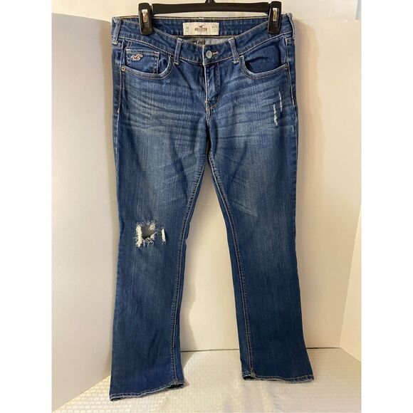 Hollister denim jeans size 29W 33L distressed - Picture 1 of 5